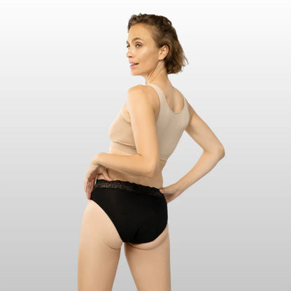 Slip anti-perdite in pizzo a vita alta