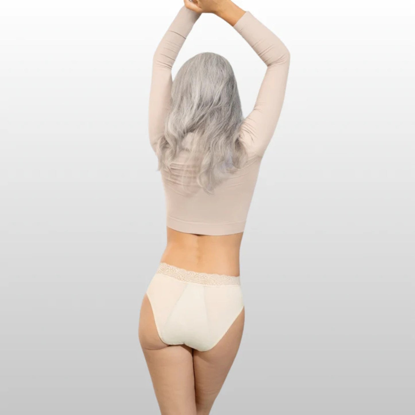 Slip anti-perdite in pizzo a vita alta